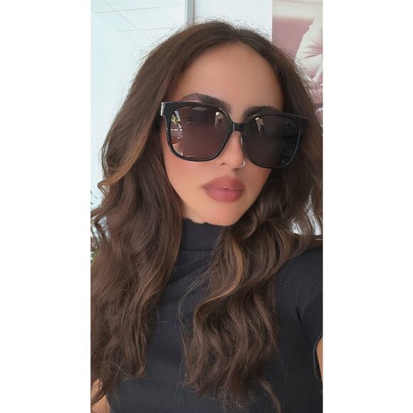 NEW Saint Laurent SLM105/F Square Sunglasses in Black - Picture 2 of 10